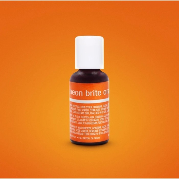 

[DIAJENG SHOP] Neon Brite Orange Chefmaster Liqua-Gel Food Coloring 20 ml TERMURAH