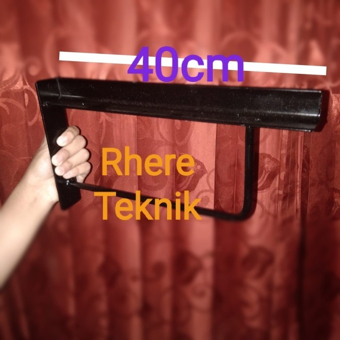 Siku Besi Penyangga Papan Hambalan 40Cm Model Besi Jenis Siku