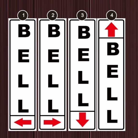 

stiker bell size 20x5 cm