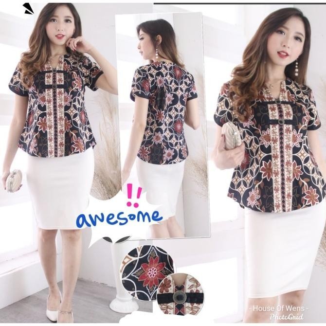 Batik By Luwen - Baju Atasan Batik - Baju Batik Luwen - Type 4 Pengiriman Cepat