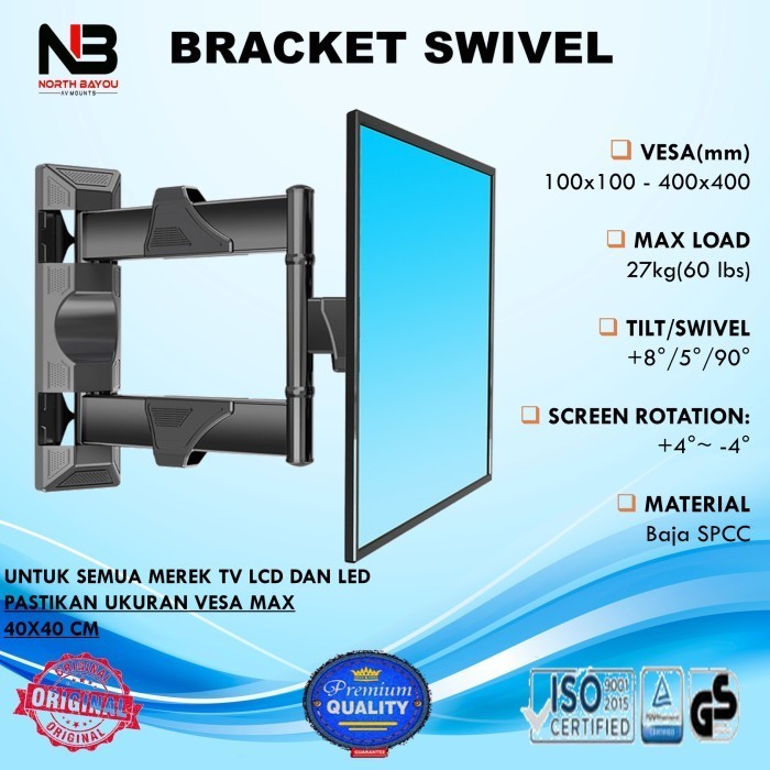 BRACKET TV 32 43 49 50 55 INCH SONY SHARP LG SAMSUNG PANASONIC SMART ORIGINAL BEST QUALITY