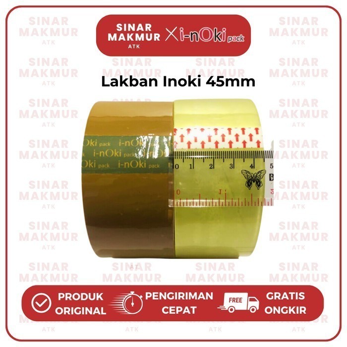

Terbaru Opp Tape/Lakban/Perekat Ekonomis Transparan/Coklat 45 Mm Inoki (Dus) Promo Terlaris