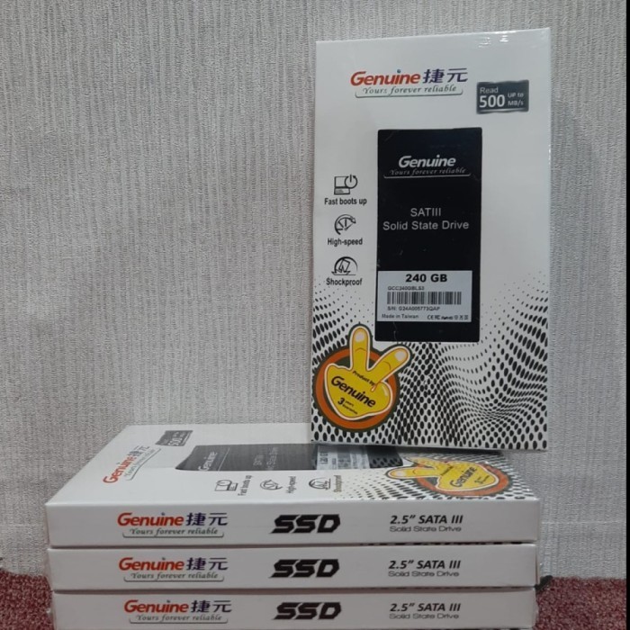 SSD GENUINE 240 GB SATA 3 2.5" - GARANSI ORIGINAL 3 TAHUN ORIGINAL BEST QUALITY