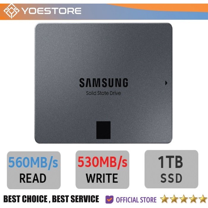 SSD SAMSUNG 870 QVO 1TB GARANSI 5 THN ORIGINAL BEST QUALITY