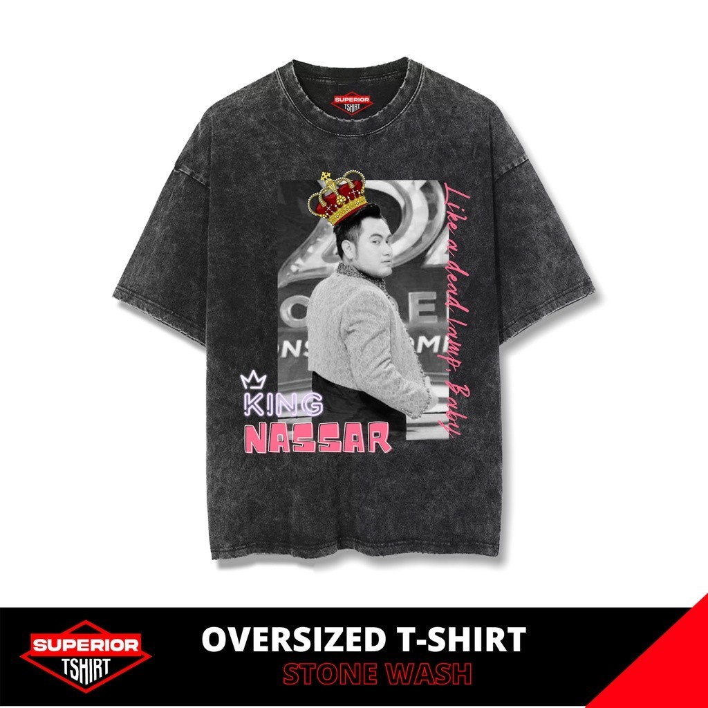 KAOS KING NASSAR OVERSIZE STONEWASH / ACID WASH / KAOS BAND / KAOS BAND METAL ROCK / SANDWASH / BOOT