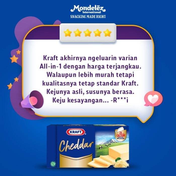 

KRAFT KEJU CHEDDAR 150G - 2 PACK