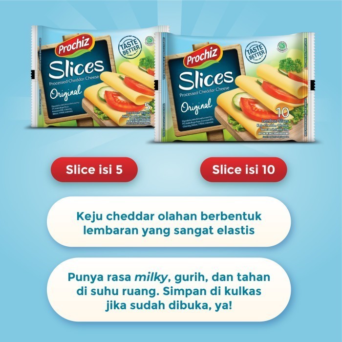 

KEJU PROCHIZ SLICE CHEDDAR 5'S PAKET 6 PCS