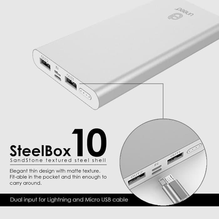 Uneed Steelbox 10 Uneed Powerbank 10000Mah Polymer Battery Upb213
