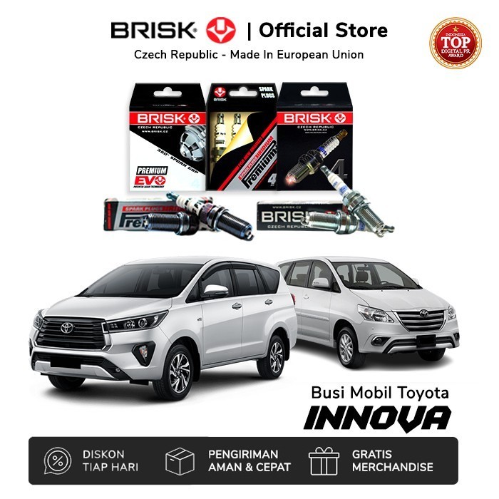 Terbaru Busi Mobil Brisk Untuk Toyota Innova Bensin Promo Terlaris