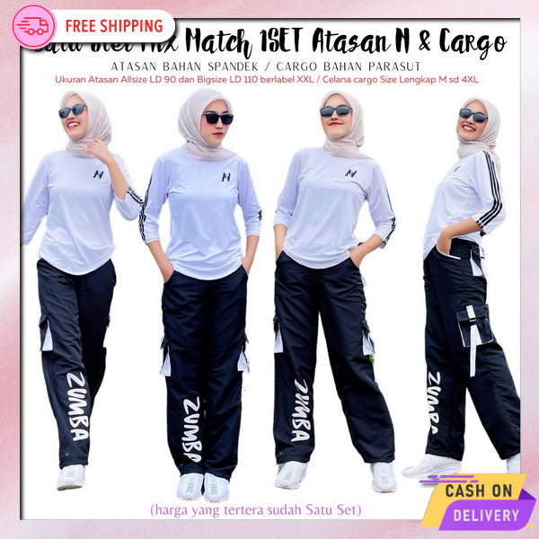 Aerobic Time Stelan Olahraga Trendy Wanset Training Murah Pakaian Olah Raga Terlaris Pakaian Setelan