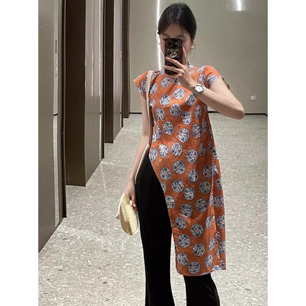 Baju China Lengan Pendek Wanita Baru