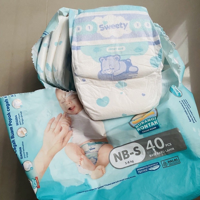 SWEETY SILVER NB-S PEREKAT ECER NEWBORN PAMPERS SWEETY ECER