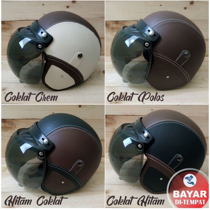 TERLARIS HELM BOGO CEWEK DEWASA SNI PLUS KACA BOGO ORIGINAL