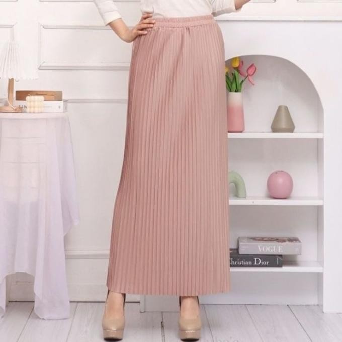 Soona Skirt Rok Span Plisket Rok Span Panjang Rok Plisket