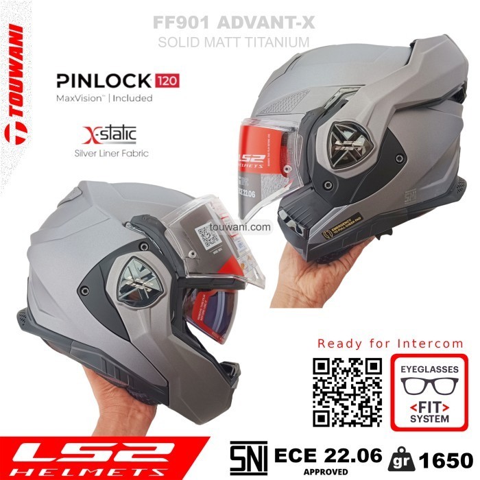 HELM LS2 FF901 ADVANT-X SOLID MATT TITANIUM