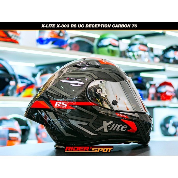 HELM MOTOR X-LITE X803 RS UC DECEPTION 076 XLITE X 803 RS ULTRA CARBON