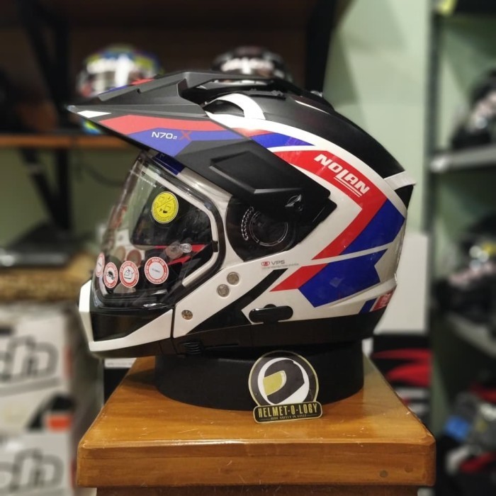 HELM MODULAR CROSSOVER NOLAN N70.2X N702X GRANDES ALPES METAL WHITE