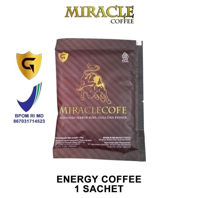 

Kopi Miracle Original - Miracle Coffee Gold 1 Sachet Original BPOM