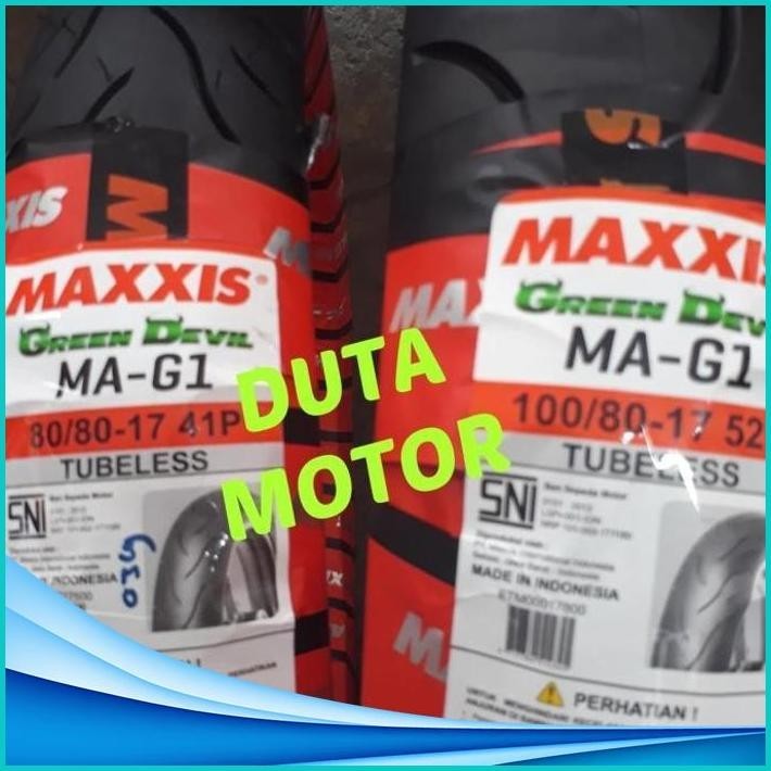 (DTM) PAKET BAN MAXXIS 80/80 17 &amp; 100/80 17 MAG1