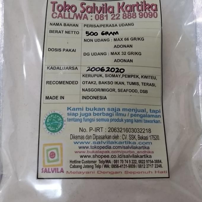 

Tepung Perasa/Perisa Udang Murni Food Grade