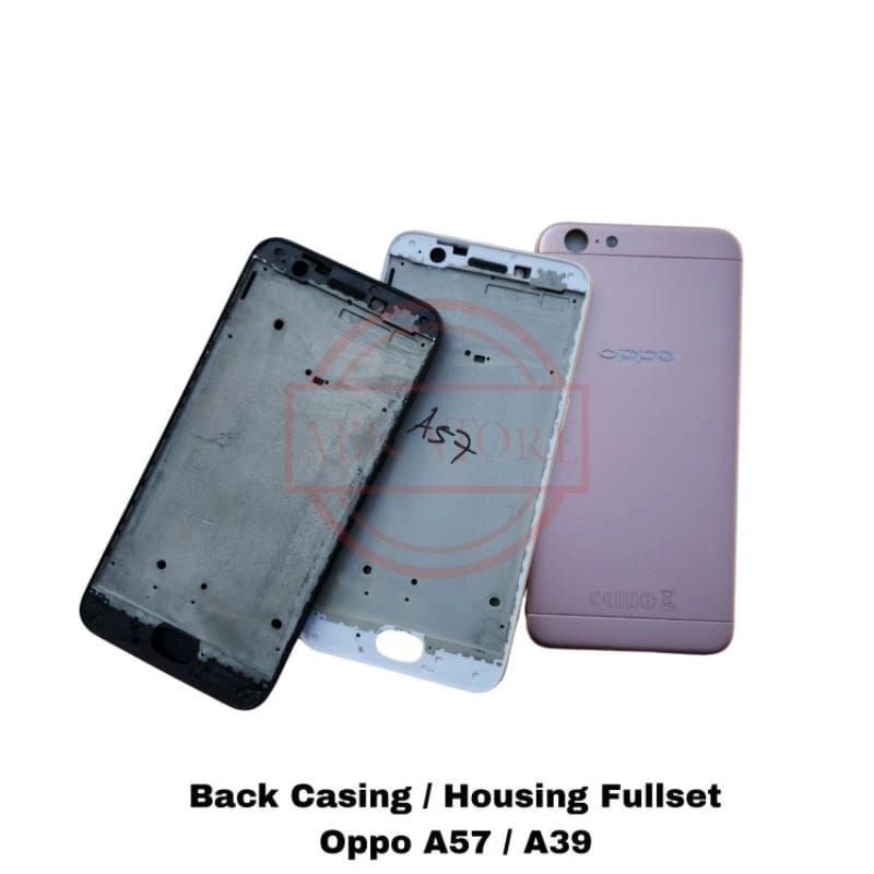 BACKDOOR OPPO A57 A39 PLUS FRAME TATAKAN LCD BACKCOVER TUTUP BELAKANG CASING HOUSING FULLSET