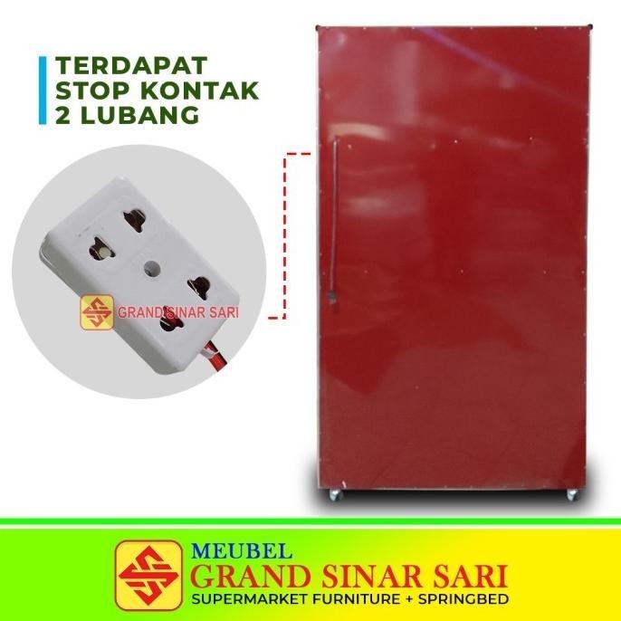 BARANG TERLARIS RAK PIRING ALUMUNIUM 3 PINTU MAGICOM RODA READY TOKOWINA67