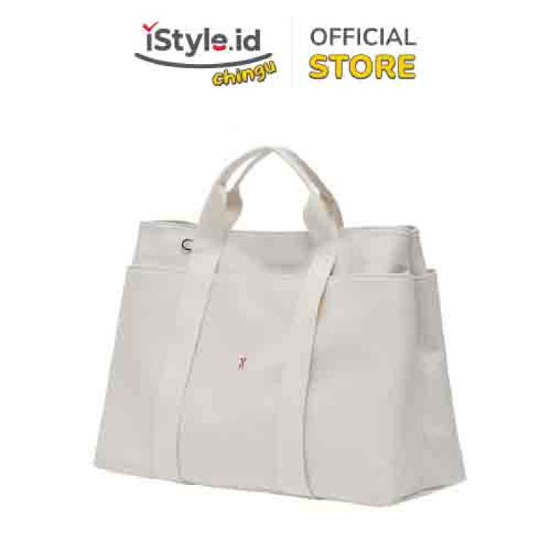 JOSEPH AND STACEY STACEY DAYTRIP TOTE CANVAS L - IVORY