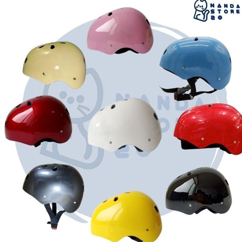 PROMO Helm Sepeda Dewasa Murah Banyak Varian Warna Climbing Rafting Skate Polos Sepeda Listrik Murah lij-56
