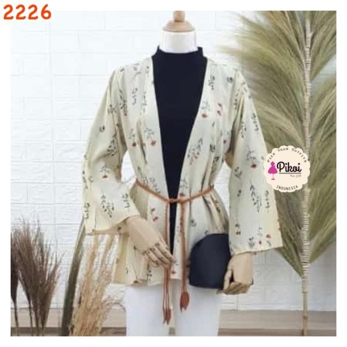 Terlaris Cardigan Bunga / Floral Outer / Pantai / Gunung / Cardigan Satin Murah Pengiriman Cepat