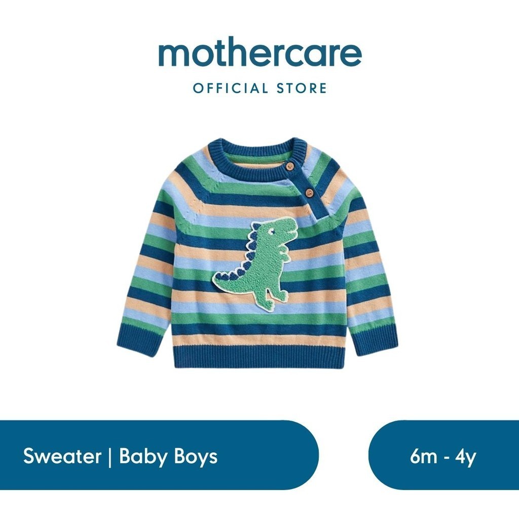 Mothercare Dinosaur Knitted Jumper - Sweater Bayi Laki-laki (Hijau)