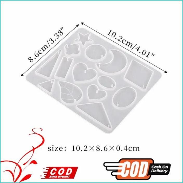 TERLARIS CETAKAN SILIKON LIONTIN / CETAKAN RESIN ANTING / KEYCHAIN RESIN MOLD / CETAKAN RESIN KALUNG