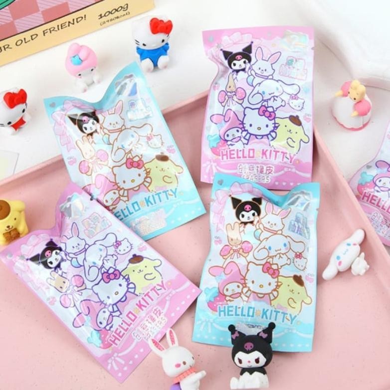 

{NEW} ( 1 BOX 32 PCS ) PENGHAPUS MYSTERY BAG SANRIO BLIND BOX LUCU IMUT KUROMI CINAMOROLL MELODY HELLO KITTY TERLARIS