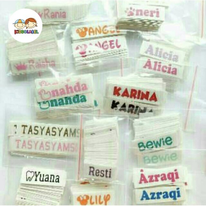 

Sticker Label Cutting Nama Waterproof - Paket Hemat