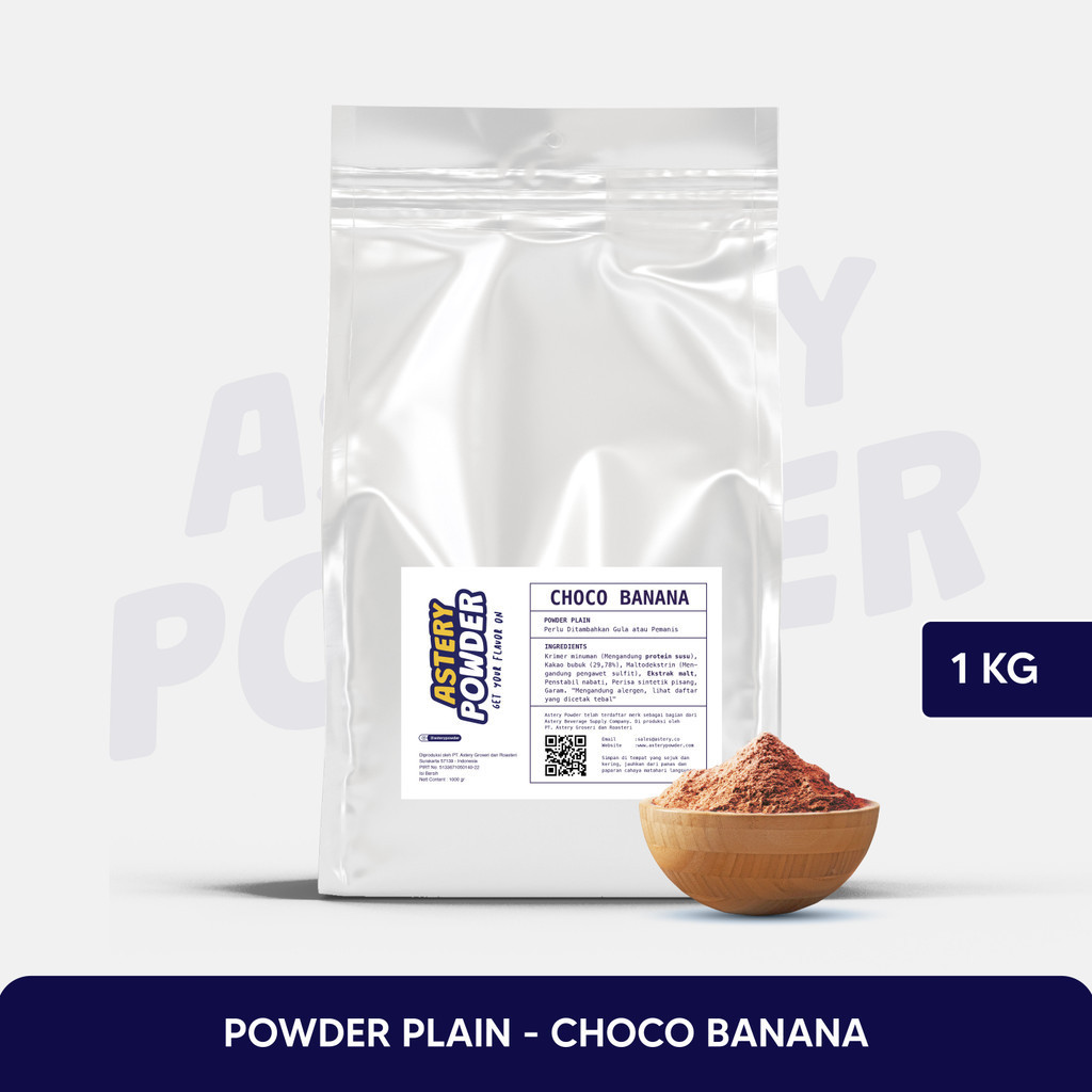 

Bubuk Minuman Plain Rasa Choco Banana 1 Kg / Powder Drink Pisang Coklat - Powder Drink Ala Cafe