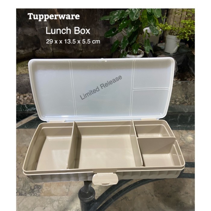 TUPPERWARE TEMPAT MAKAN BERSEKAT + SENDOK GARPU + TAS