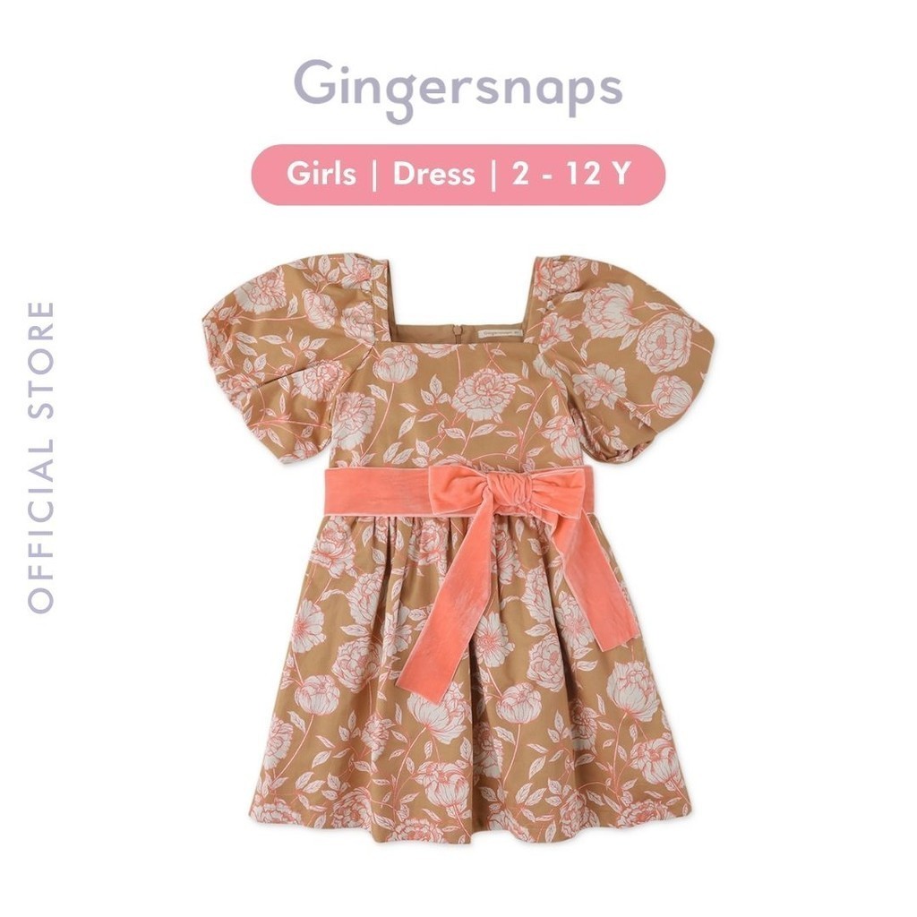 Gingersnaps Sunset Soiree Dress Brown - Dress Anak Perempuan (Coklat)