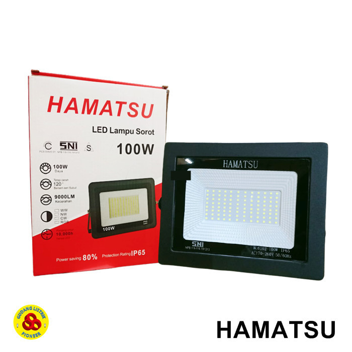 Lampu Sorot Led 100W Putih Floodlight 100 Watt Hamatsu Flood Light Cdl Ori