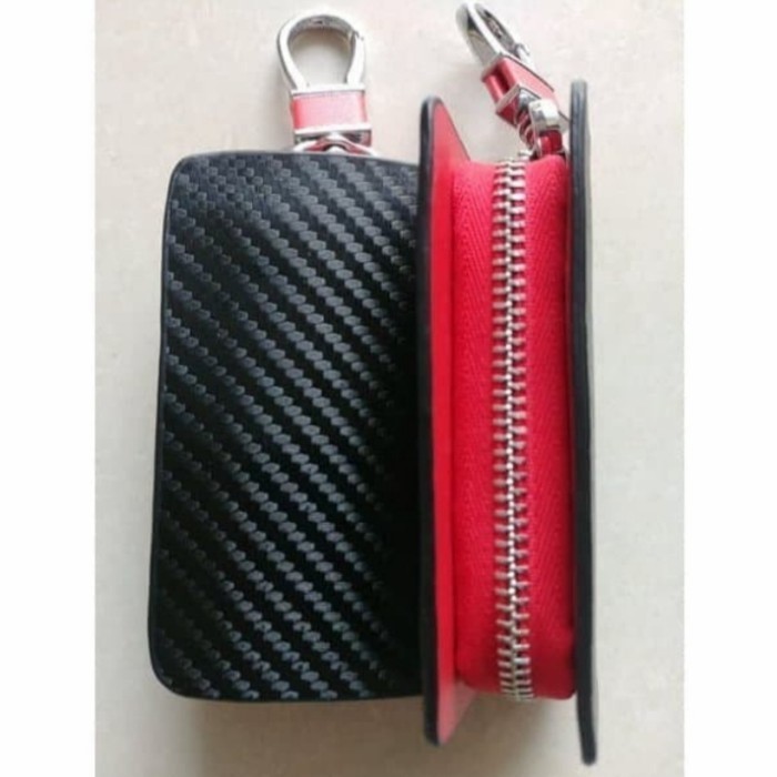 Dompet Stnk Mobil Isuzu Dmax Motif Carbon Logo Gantung