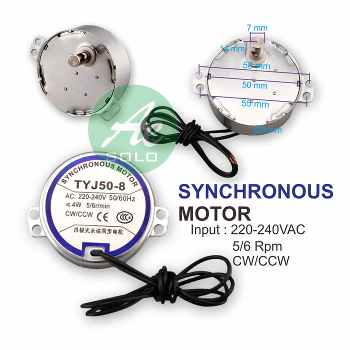 %$%$%$%$] SYNCHRONOUS AC Motor TYJ50-8 Dinamo Swing Rotary Kipas Angin