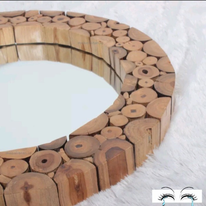 Ready Cermin / Kaca / Kaca Rias / Cermin Kayu / Cermin Bulat / Cermin Jati