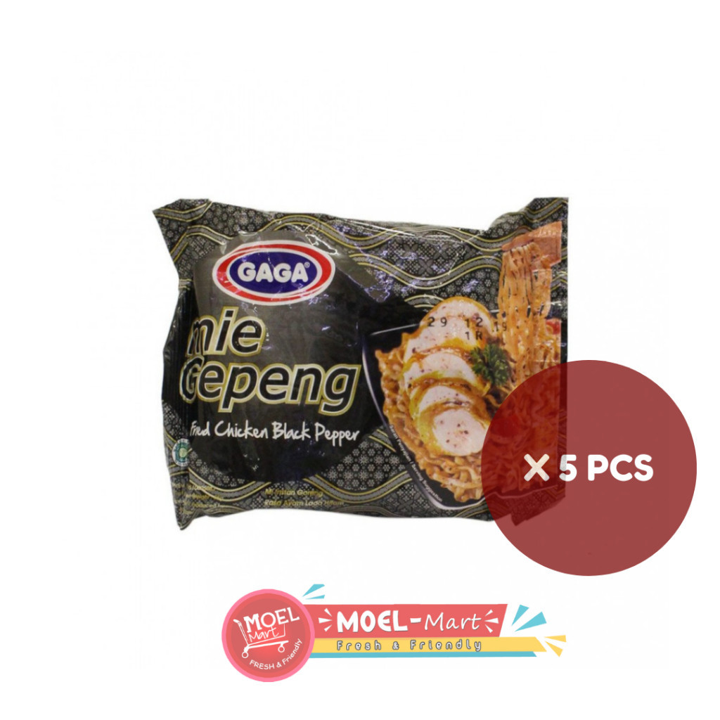 

GAGA MIE GEPENG GORENG LADA HITAM 67 GR X 5 Pcs