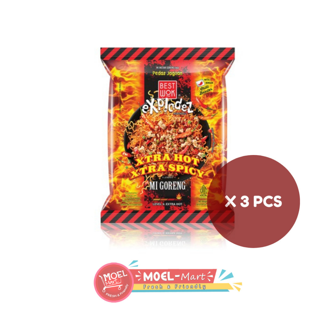 

BEST WOK MIE GORENG XTRA HOT & SPICY 3 PCS X 75GR