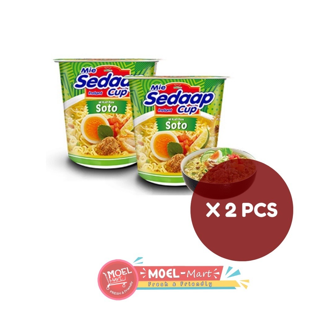 

MIE SEDAAP Cup Rasa Soto 2pcs x 81gr