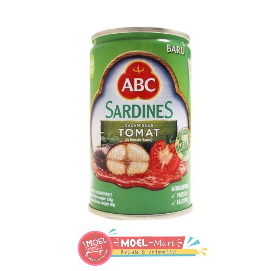 

ABC Sardines Saus Tomat 155gr