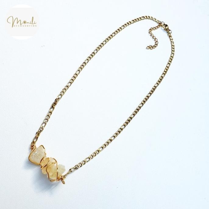 1 Set Citrine Ring and Necklace / Cincin & Kalung Citrine