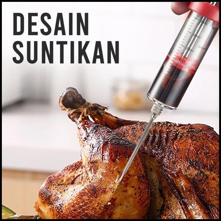 

BEST DEAL SUNTIKAN INJEKTOR BUMBU MARINASI DAGING BBQ 30ML DELIDGE HC117 !