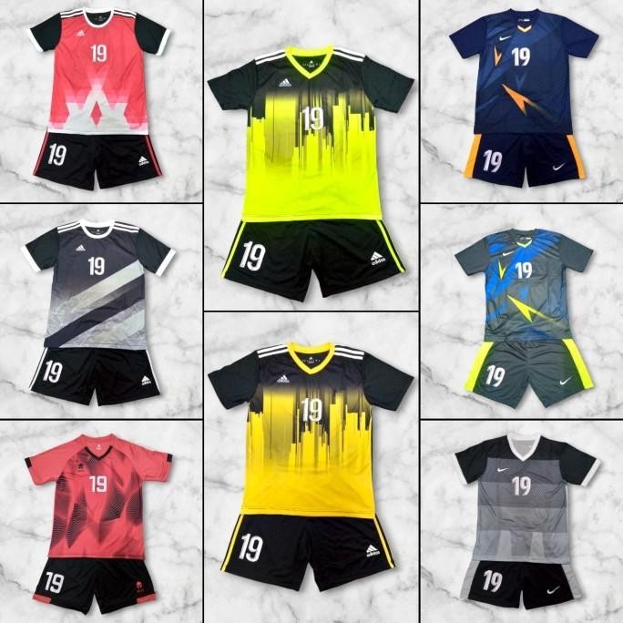 Jersey Kaos Setelan Baju Team set SepakBola / Futsal isi 18pcs