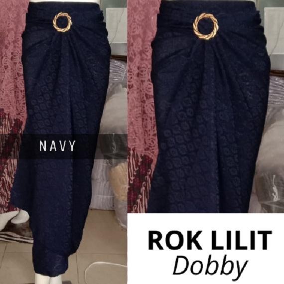 Rok Serut Kain Lilit Polos Doby Bawahan Kebaya Modern Maroon & Lainnya