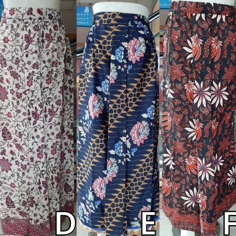 Rok Span Motif Bunga Jalar Tosca dan Lain nya