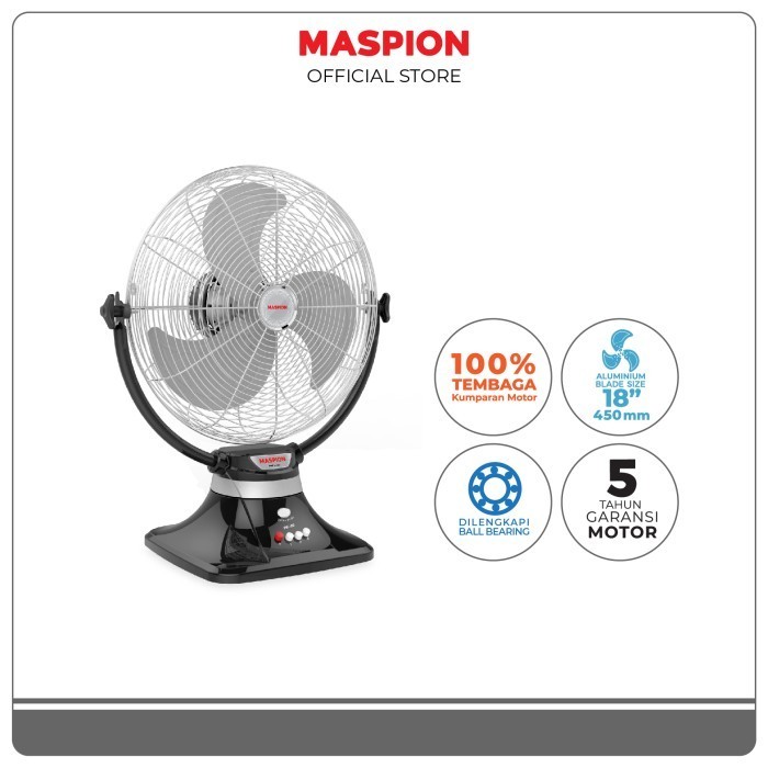 Maspion Power Fan 18 Inch PW-459 / Kipas Angin Lantai PW459